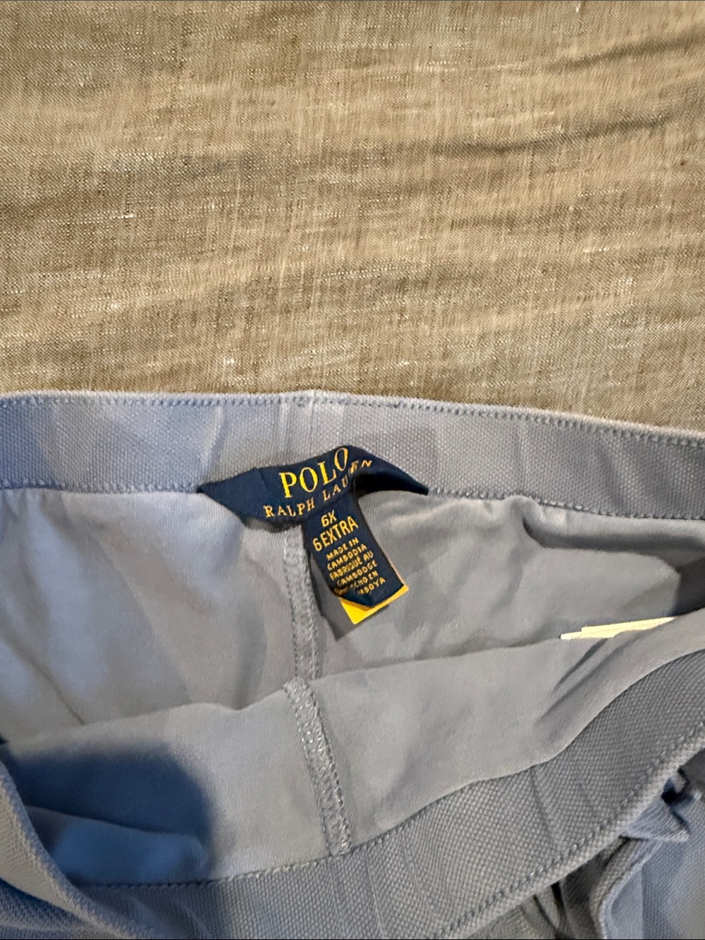 Polo by Ralph Lauren Light Blue Ruffle Wrap Mini Skirt - Picture 2 of 5